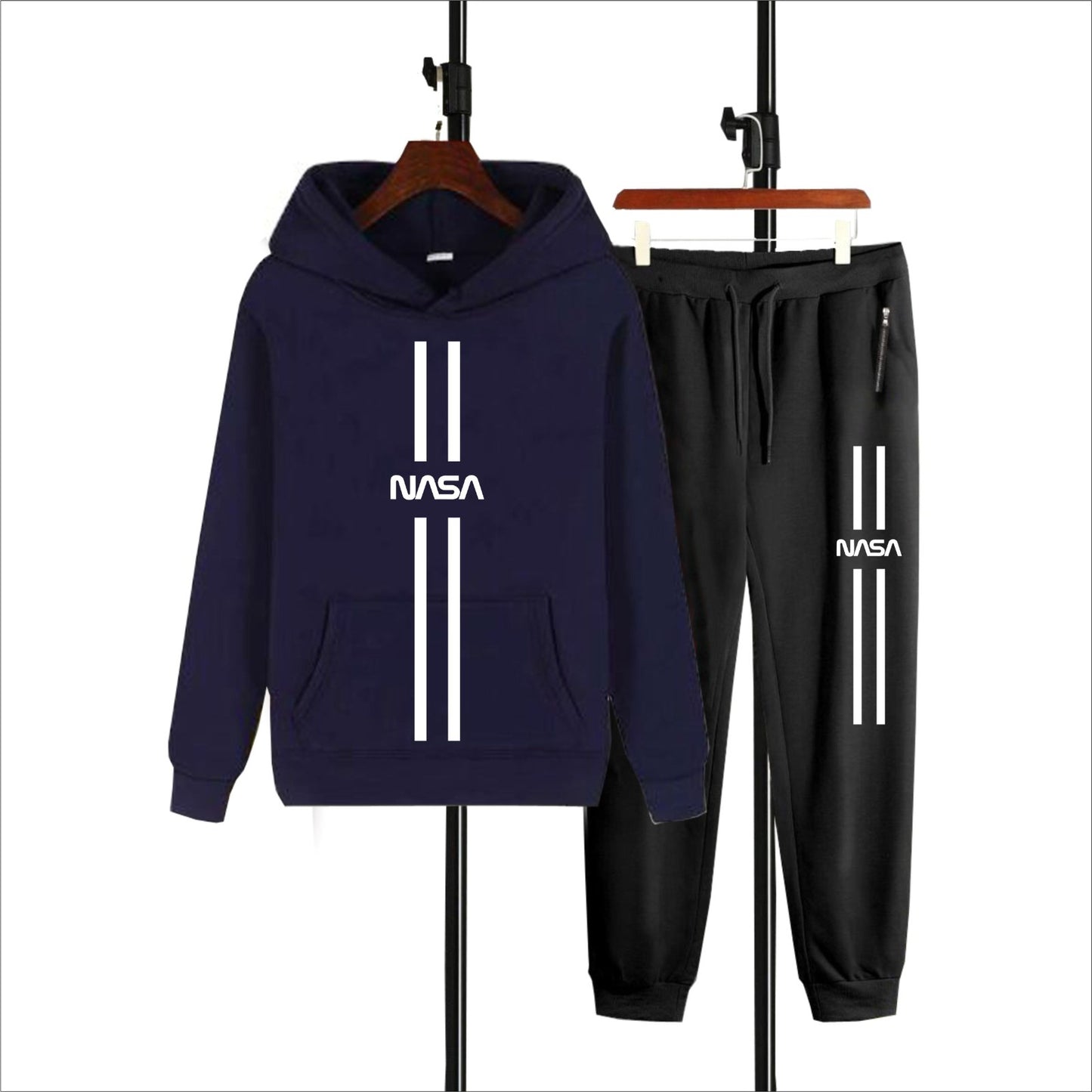 NASA PRINTED Winter Casual Printed Hoodie + Trouser Track Suit for mens