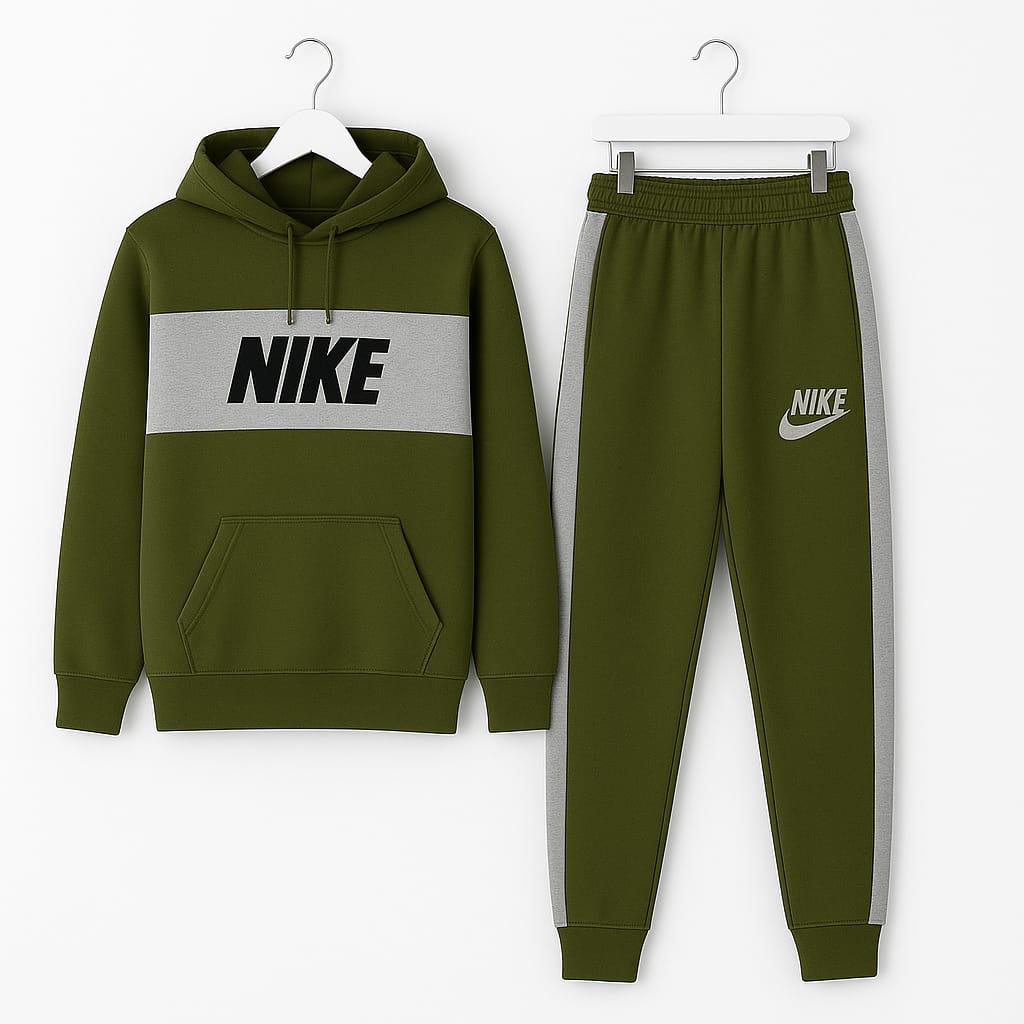 Nike Men’s Premium Tracksuit Set  – Stylish Sportswear in Frozy, Brown, Black, Blue & More Colors