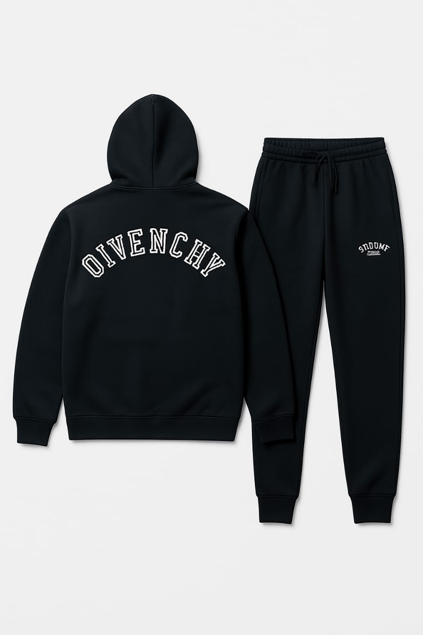 Winter Givenchy Paris Yellow & Black Premium Tracksuit – Stylish Casual Wear for Men