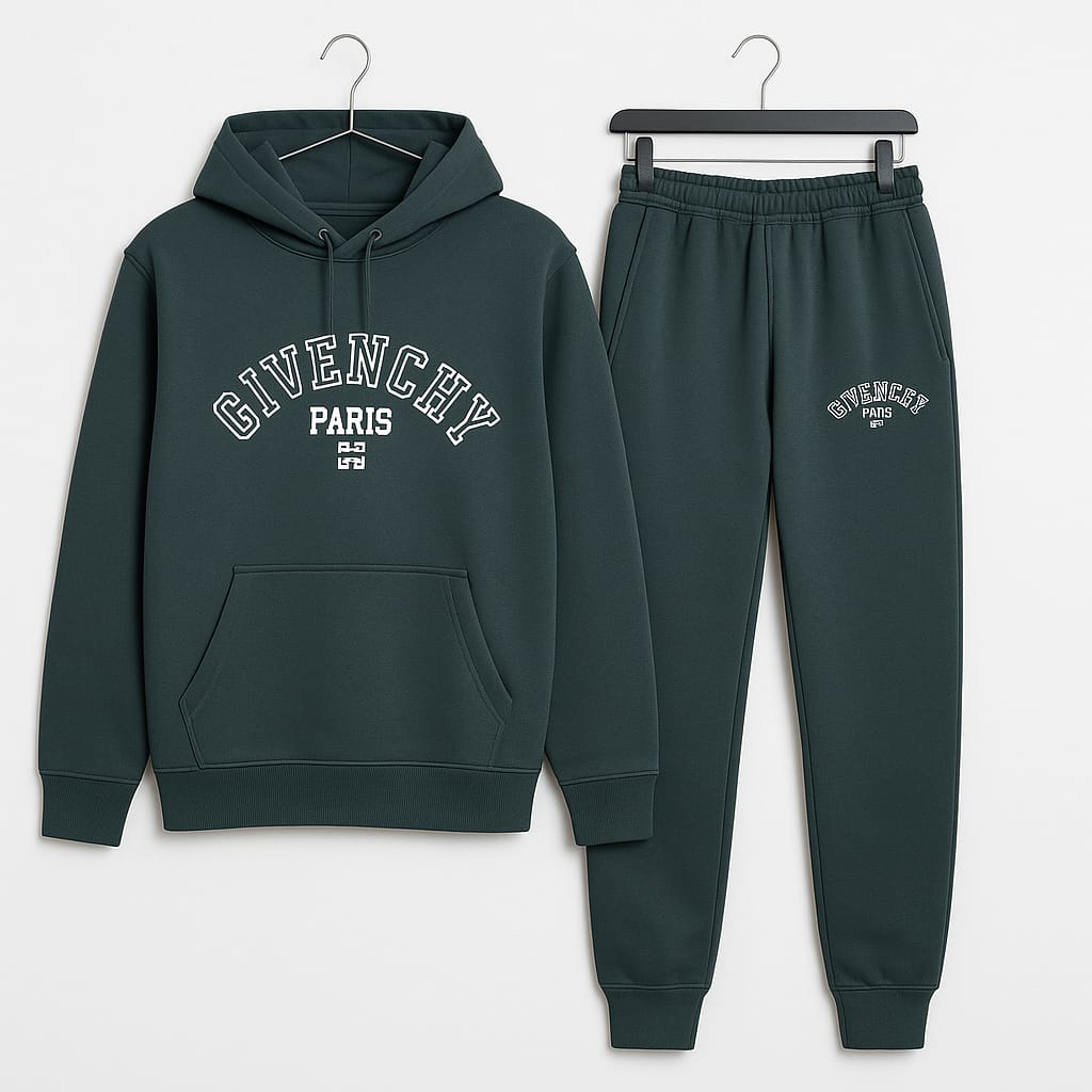 Winter Givenchy Paris Yellow & Black Premium Tracksuit – Stylish Casual Wear for Men