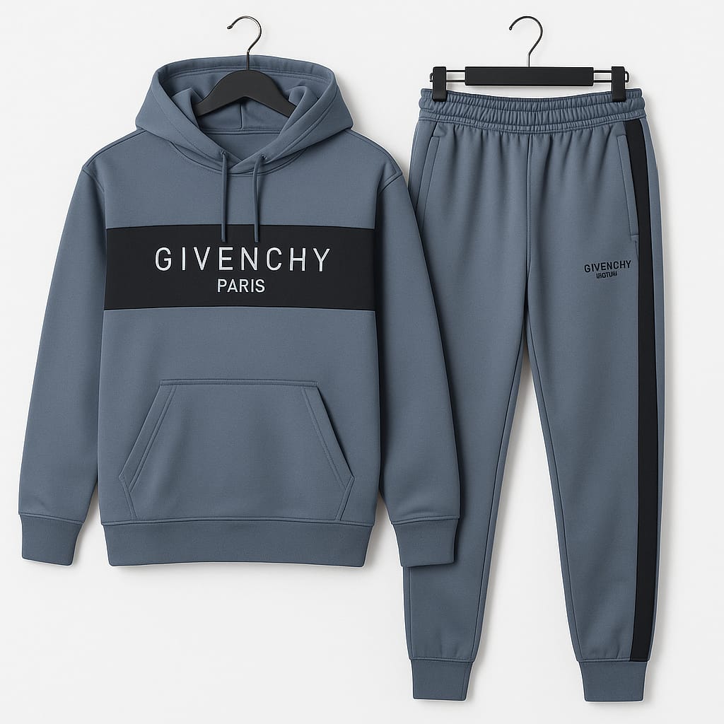 Winter Givenchy Paris Yellow & Black Premium Tracksuit – Stylish Casual Wear for Men