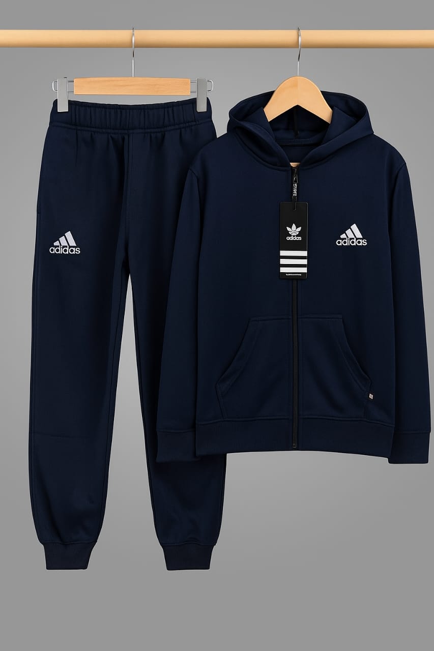 Adidas Men’s Classic Tracksuit Set (Jacket + Trouser) – Premium Sportswear in Black, Blue & More Colors