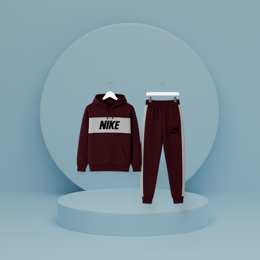 Nike Men’s Premium Tracksuit Set  – Stylish Sportswear in Frozy, Brown, Black, Blue & More Colors